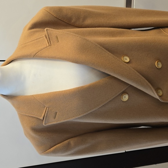 Talia Mens Wool Double Breasted Coat Camel Tan Size XXL - Picture 8 of 12